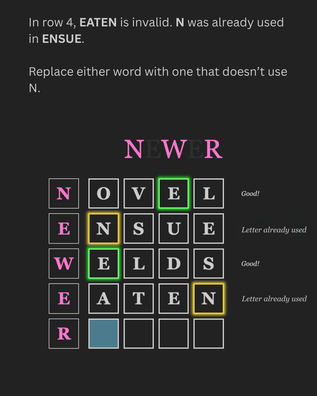 How to play - slide 4 (dark mode)